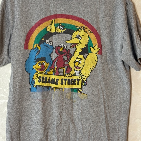 Sesame Street Rainbow Graphic Tee – Size M - Picture 1 of 6